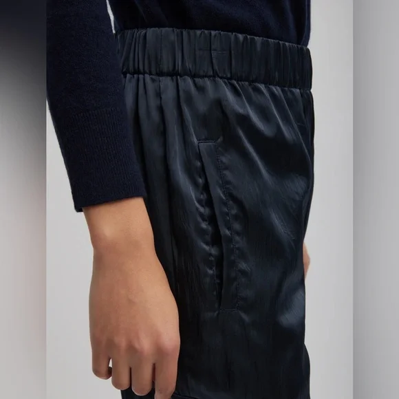 Tibi shiny nylon wilt jogger Navy MEDIUM LONG - Picture 2 of 4